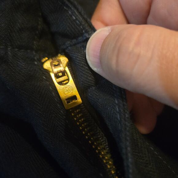 AG Adriano Goldschmied Navy Cotton Pants Size 36x34 Lightweight - Picture 5 of 10